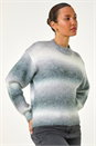 Grey Spacedye Soft Crew Jumper, Image 4 of 5