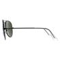  Aviator Gunmetal Green Silver Mirror Sunglasses, Image 3 of 3