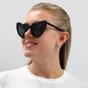 Black Saint Laurent Black Cat Eye Black Grey Sunglasses, Image 5 of 6