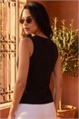 Black Dusk Bow Detail Waistcoat, Image 3 of 4