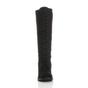 Black AJVANI Black Biker Lace Up Military Calf Knee Boots, Image 6 of 6