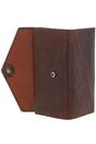 Dark Brown 'Il Denaro' Vintage Wash Large 12 Card Real Leather Purse, Image 3 of 3