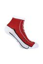 Red 2 Pack Cotton Socks That Look Like Shoes, Image 1 of 4