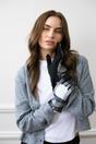 Black Checked Print Gloves, Image 2 of 4