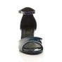 Navy Blue AJVANI Navy Blue Mid Wedge Heel Ankle Strap Sandals, Image 5 of 5