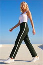 KHAKI Petite Side Stripe Trouser, Image 1 of 4