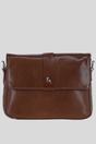 Tan 'Veneto Vellutato' Real Leather Crossbody Bag, Image 1 of 4