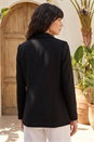 Black Textured Pocket Stretch Jacket, Image 3 of 4