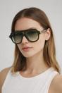 Green SVNX Green Bold Navigator Sunglasses in Green, Image 1 of 6
