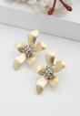 Gold AVANT-GARDE PARIS Gold Floral Stud Earrings, Image 2 of 5