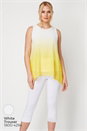 Yellow Ombre Print Overlay Top, Image 5 of 8