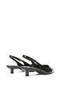 Black XY LONDON Black 'Jenny' Pointed Toe Low Kitten Heel Slingback Pumps, Image 5 of 5