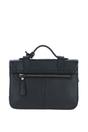 Black Stylish Real Leather Medium Satchel Bag, Image 3 of 4