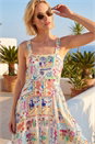 Ivory  Postcard Strappy Dress, Image 3 of 4