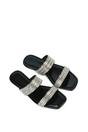 Black 'Lucy' Slip On Flat Cork Slider Mules, Image 5 of 5