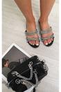 Silver iKrush Silver Azaria Slip On Sandals, Image 4 of 4