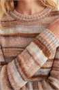 Neutral Spacedye Crew Sweater, Image 4 of 4