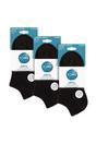 Black 9 Pack Trainer Cotton Socks, Image 2 of 3