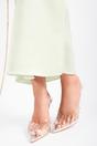 Silver iKrush Silver Soraya Studded Pointed Slingback Heels, Image 5 of 8