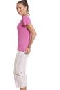 Pink Duck Character Capri Cotton Pyjama Set, Image 3 of 6