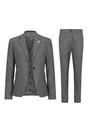 Grey Grey 3-Piece Prince of Wales Check Suit, Image 1 of 8