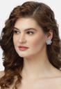 Silver Icy Blooming Stud Earrings, Image 4 of 5