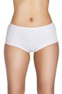 White Camille Lingerie White 2 Pack Floral Full Briefs, Image 1 of 5