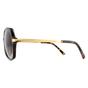 Brown Michael Kors Brown Square Dark Tortoise Gold Brown Gradient Sunglasses, Image 3 of 8