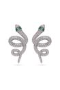 Silver Silver colored Serpent Earrings, Image 1 of 4
