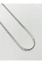 Silver Interlocked Chain Necklace in Silver, Image 2 of 3