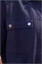 Navy  Utility Collared Pocket Stretch Jacket, Image 4 of 4