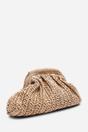 Tan Where's That From Tan Naya Raffia Crochet Clutch, Image 3 of 6