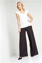 Black Wide Leg Trouser , Image 3 of 4