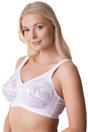 White Camille Lingerie White Non Wired Full Cup Floral Lace Bra, Image 5 of 5