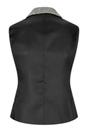 Light Grey Infinity Leather Light Grey Tweed 1920s Herringbone Light Grey Waistcoat, Image 5 of 5