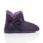 Purple AJVANI Purple Faux Fur Lined Ankle Boots Slippers, Image 2 of 6