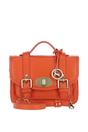 Orange Ashwood Leather Orange Stylish Real Leather Medium Satchel Bag, Image 1 of 4