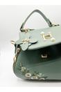 Green Embroidered Crossbody Bag with Zip Charms, Image 4 of 4