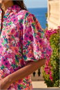 Pink Floral Print Button Through Shirt , Image 4 of 4