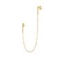 Gold Chained Bar Chain Earring Sterling Silver, Image 1 of 1