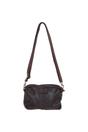Dark Brown Real Leather Vintage Cross Body Bag, Image 4 of 5