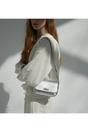 Silver The Maisie Mini Silver Leather Bag, Image 2 of 8