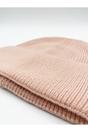 Light Pink Ribbed Beanie Hat, Image 3 of 4