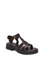 Brown XY LONDON Brown 'Maddison' Chunky Gladiator Sandals With Ankle Strap, Image 2 of 6