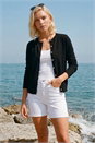 Black Petite Button Up Cardigan, Image 1 of 4