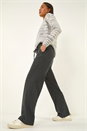Grey Petite Cord Drawstring Trouser, Image 1 of 5