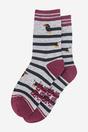 Grey Winding Sausage Dogs Funny Bamboo Socks, Image 2 of 4