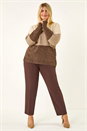 Dark Brown Curve Straight Leg Trouser, Image 1 of 7