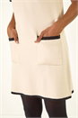Ivory Bow Detail Knitted Dress, Image 5 of 5