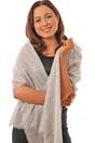 Light Grey Silver Speckle Lightweight Foil Scarf, Image 1 of 1